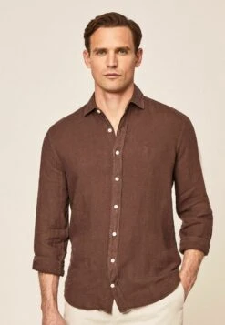 Hackett London Overhemd - Brown -Heren Kleding Winkel 6f4d91111b364ddc8bc2501881f729d8