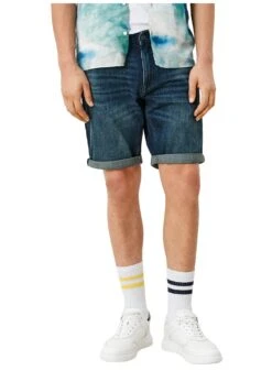 QS By S.Oliver Jeansshort - Dark Blue -Heren Kleding Winkel 7243d96acc3d4317ab8a502b29199dd7