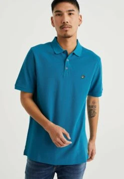 WE FASHION With Structure - Poloshirt - Blue