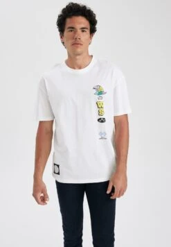 DeFacto Comfort Fit- T-Shirt Print - White 6 DeFacto Comfort Fit- T-Shirt Print - White -Heren Kleding Winkel 74a11bf4e07042eda7e45f41c4d589c0