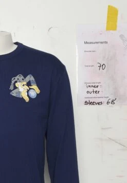 Wood Wood Mel Wizard Badge Long Sleeve - Longsleeve - Navy -Heren Kleding Winkel 7a39e99486364850b18b9d1f277247ec