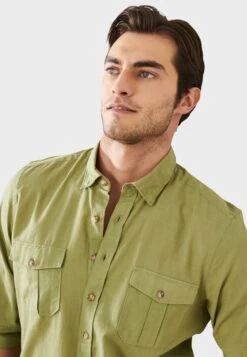 Overhemd - Khaki -Heren Kleding Winkel 7bd276177fb949b9be4814a9fd7e7706