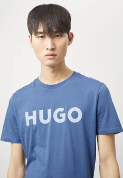 Hugo Dulivio - T-Shirt Print - Open Blue -Heren Kleding Winkel 7f0291bab9514f7d93db2932370d203f
