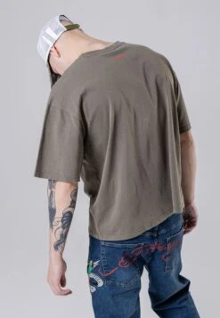 Ed Hardy Love-Kills Slowly - T-Shirt Print - Washed Dusty Olive -Heren Kleding Winkel 82e98da21f0e423eaf63b54c306bd807