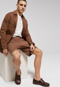 WE FASHION Van Gils - Shorts - Brown -Heren Kleding Winkel 831dc918293d4006b78336608f76ebd8