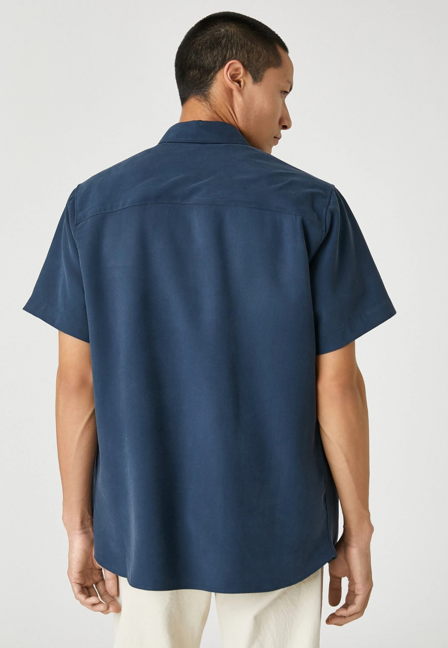 Koton Basic Classic Neck Short Sleeve Pocket Detailed - Overhemd - Marine 2 Koton Basic Classic Neck Short Sleeve Pocket Detailed - Overhemd - Marine - Afbeelding 2