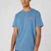 Wrangler Sign Off Tee - T-Shirt Basic - Captains Blue