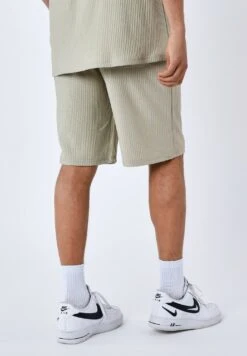 Uni Texturé - Shorts - Kaki -Heren Kleding Winkel 87210f6745534f8f8203cf3762bcdccc