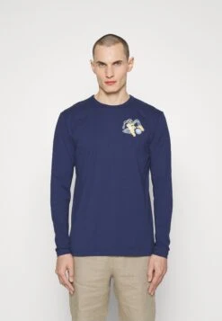 Wood Wood Mel Wizard Badge Long Sleeve - Longsleeve - Navy