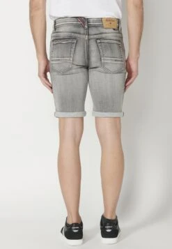 Koroshi Regular Fit- Jeansshort - Denim Gris Grey Denim -Heren Kleding Winkel 89013855eb0244d0914fd69ed185d1c6