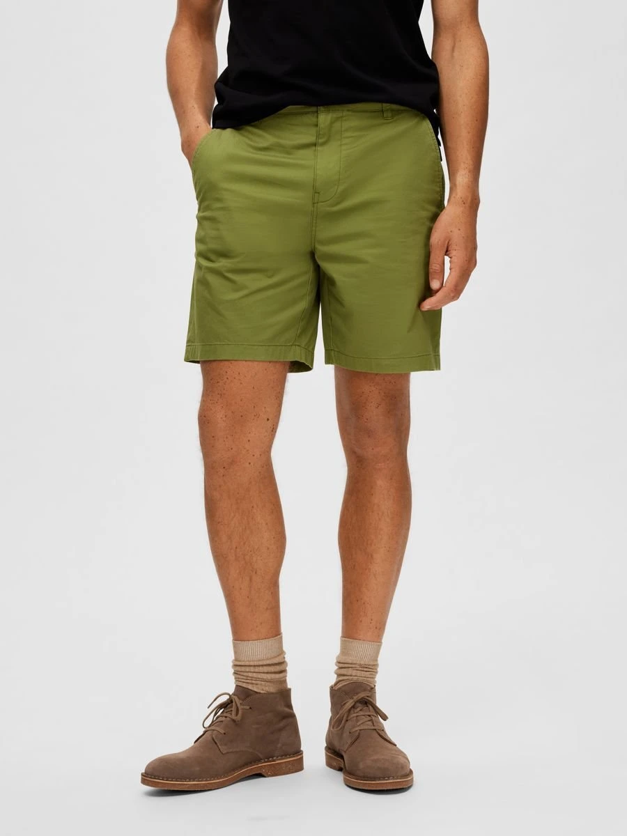 Selected Homme Slhcomfort Flex W Noos - Shorts - Olive Branch 1 Selected Homme Slhcomfort Flex W Noos - Shorts - Olive Branch