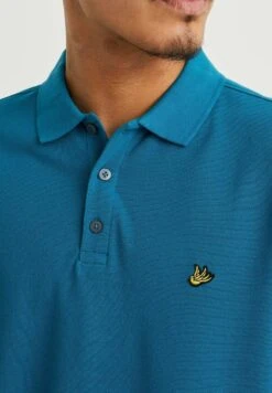 WE FASHION With Structure - Poloshirt - Blue -Heren Kleding Winkel 8d54390a2f59459483cbe9995793a73c