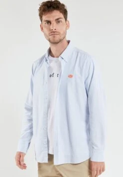 Armor-Lux Coupe Droite - Overhemd - Bleu Ciel Milk