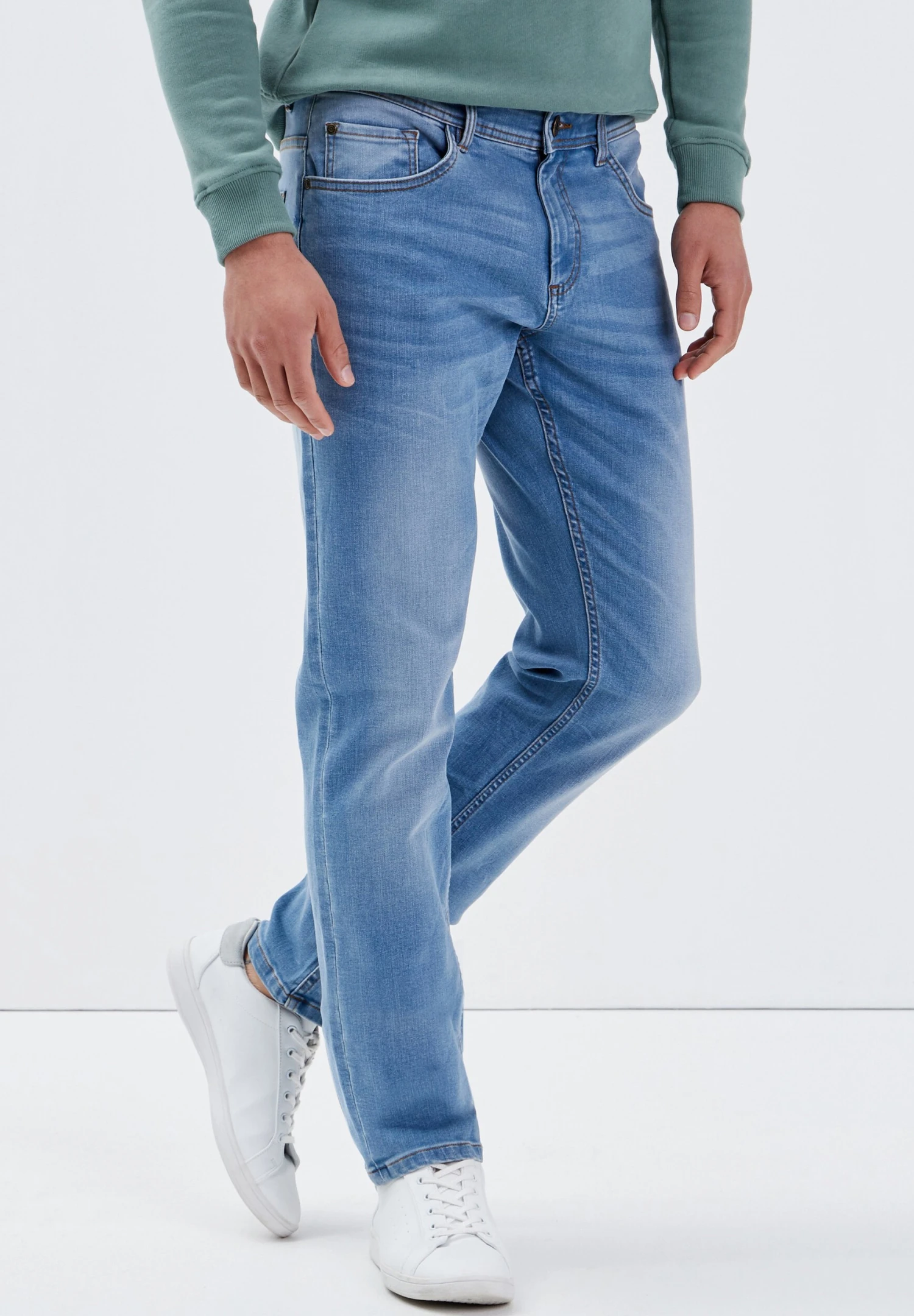Straight Leg Jeans - Denim Used 4 Straight Leg Jeans - Denim Used - Afbeelding 4