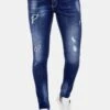 Studs - Slim Fit Jeans - Blauw