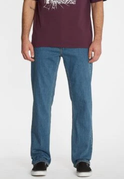 Volcom Solver - Straight Leg Jeans - Aged Indigo