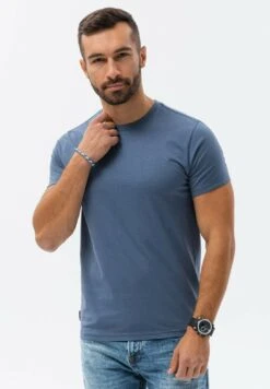 T-Shirt Basic - Dark Blue -Heren Kleding Winkel 9cfa63376141425ca818ccf8359ab9ca