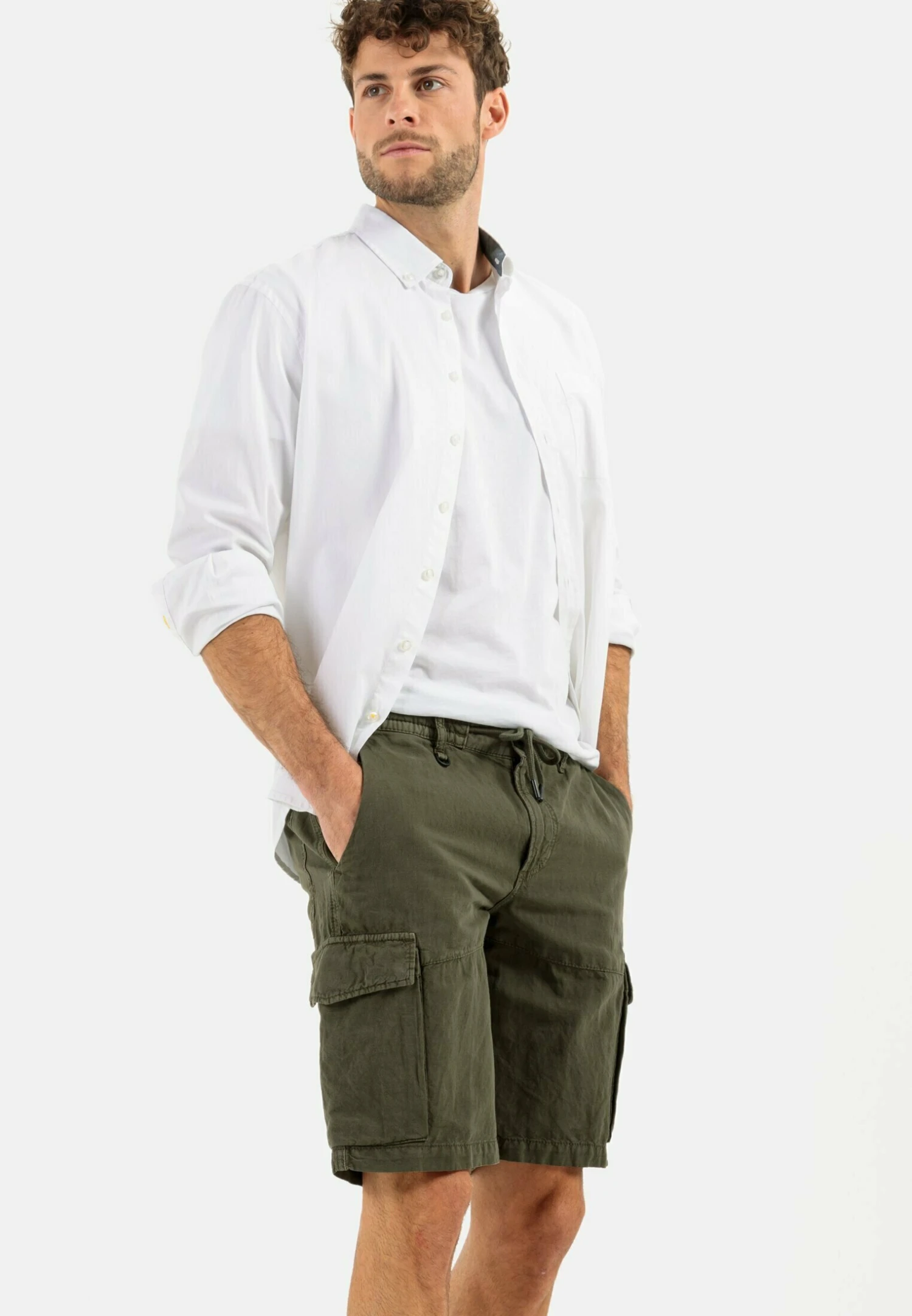 Camel Active Leichte- Shorts - Olive Brown 4 Camel Active Leichte- Shorts - Olive Brown - Afbeelding 4