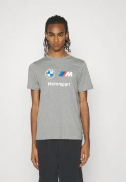 Puma Bmw Mms Ess Logo- T-Shirt Print - Medium Gray Heather -Heren Kleding Winkel 9f1ecbe8abf043deb0339805f014572b