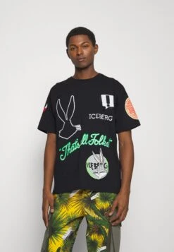 Iceberg T-Shirt Print - Nero