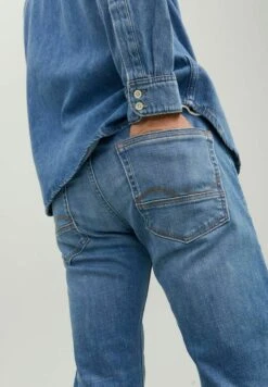 Jack & Jones Mike Wood Jos 381 - Straight Leg Jeans - Blue Denim -Heren Kleding Winkel a2508ecad1dc40f8bbd68ad5090207e1