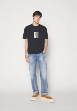 Emporio Armani Pockets Pant - Straight Leg Jeans - Denim Blu -Heren Kleding Winkel a6d861afe3c34e188806407cae516d10