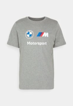 Puma Bmw Mms Ess Logo- T-Shirt Print - Medium Gray Heather -Heren Kleding Winkel a77358a78d0e450fb67f49ef3e6afce3