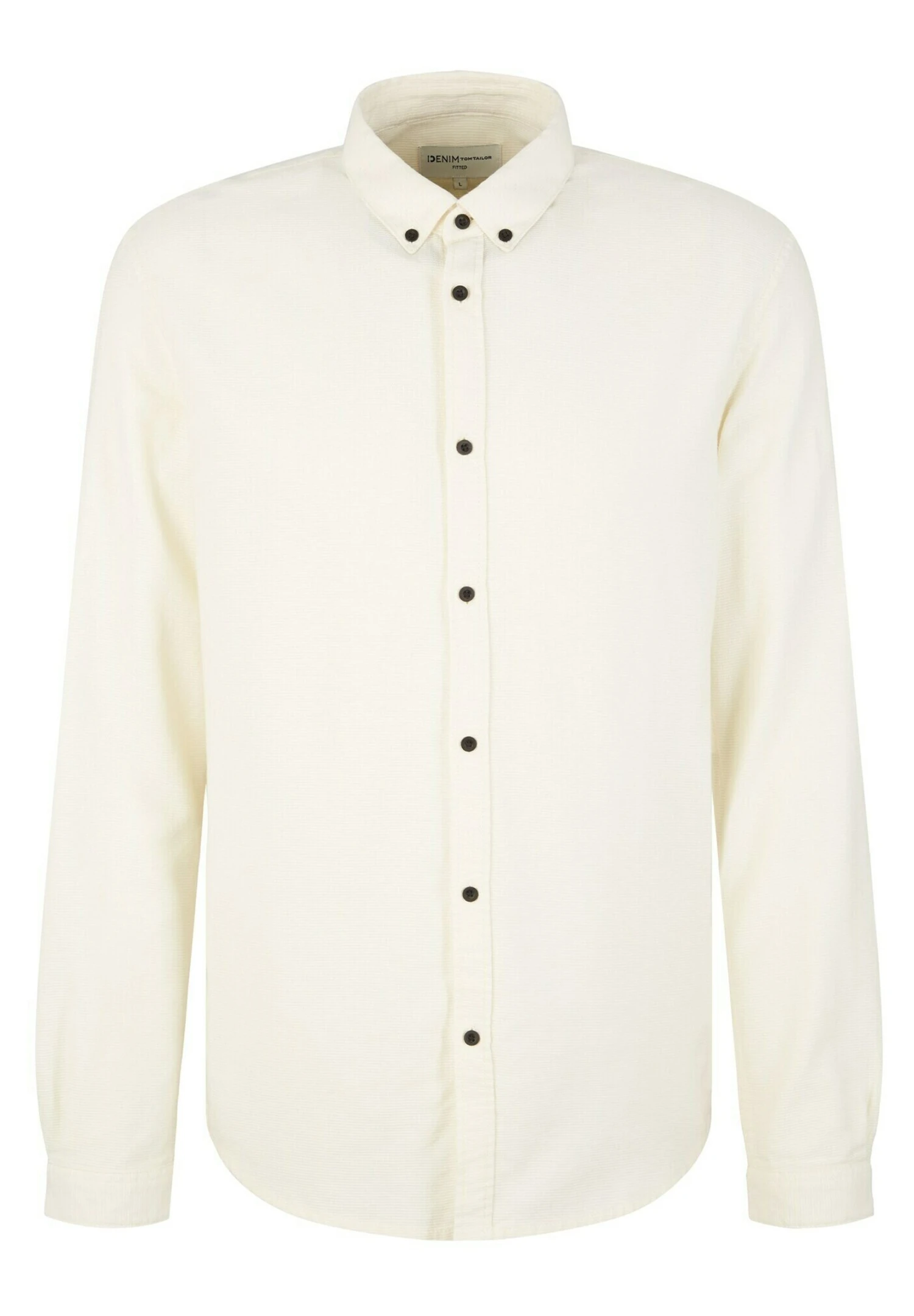 TOM TAILOR Denim Mit Struktur - Overhemd - Soft Light Beige 5 TOM TAILOR Denim Mit Struktur - Overhemd - Soft Light Beige - Afbeelding 5