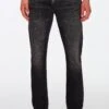 7 For All Mankind Straight Leg Jeans - Black