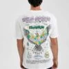 DeFacto Comfort Fit- T-Shirt Print - White