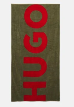 Hugo Towel Corporate Logo - Strandhanddoek - Open Green