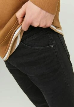 Jack & Jones Glenn Fox Ge - Slim Fit Jeans - Black Denim -Heren Kleding Winkel b285e1cffdf4433ba362c5d68577541c