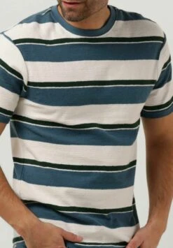 Anerkjendt Akkikki S/S Stripe - B - T-Shirt Print - Blauw -Heren Kleding Winkel b28c520f6fe04380b2e8b42846bc9347