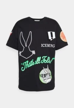 Iceberg T-Shirt Print - Nero -Heren Kleding Winkel b314136df4584b8a985011a8d5a83ab5