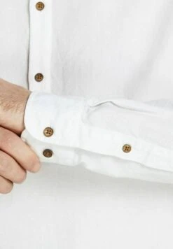 JACK&JONES Premium Jprblasummer Half Placket L/S Sn - Overhemd - White -Heren Kleding Winkel b449c26edc7b483aa08bb15da1b3f2a3