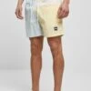 URBAN CLASSICS 3 Block - Zwemshorts - Pastelcream