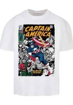F4NT4STIC Marvel Captain America Album Issue Cover - T-Shirt Print - White -Heren Kleding Winkel b5bbbc39c85d47eb9023fe8c3155d7f7