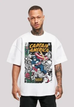 F4NT4STIC Marvel Captain America Album Issue Cover - T-Shirt Print - White