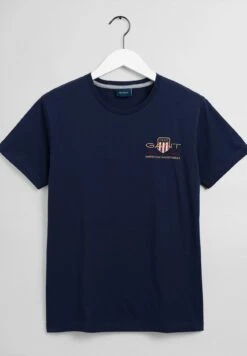 Gant Archive Shield Emb Ss - T-Shirt Print - Evening Blue -Heren Kleding Winkel b94c84f05c9646b880758cb0ed5014df