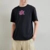 GCDS Graffiti - T-Shirt Print - Black