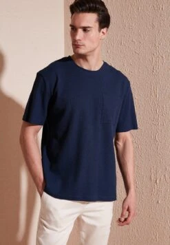 Regular Fit - T-Shirt Basic - Indigo -Heren Kleding Winkel bbc3b75ed01044938b2864efb0a681d7