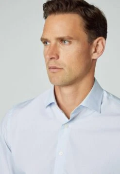 Hackett London Micro- Zakelijk Overhemd - Blue White -Heren Kleding Winkel bd5a99848e13458595f27b582e86ac62
