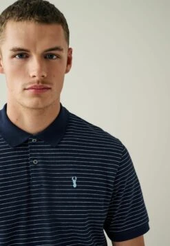 Next Poloshirt - Navy Blue Stripe -Heren Kleding Winkel c0107251f7aa428598c3ae74e49ea9d1