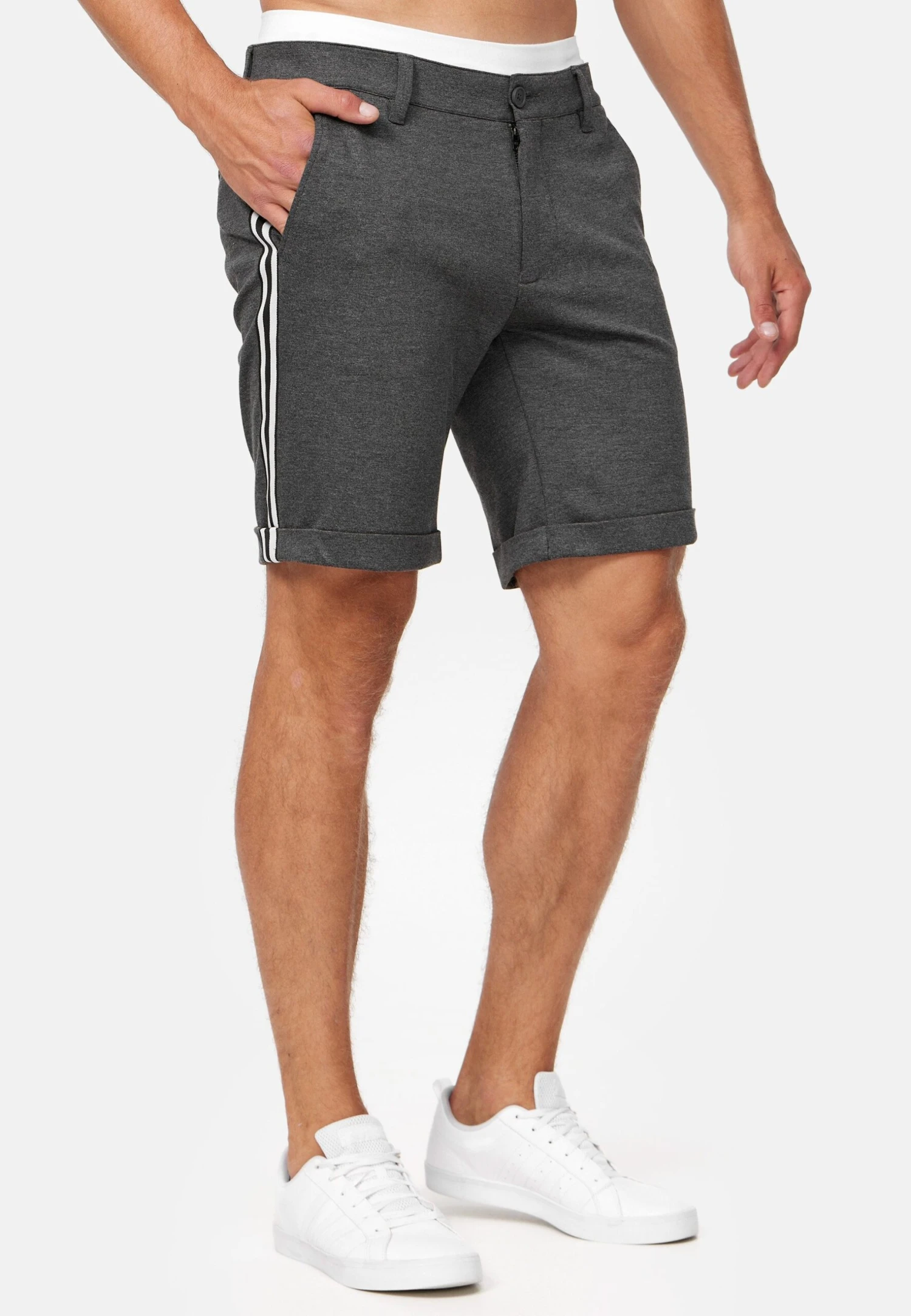 Indicode Jeans Shorts - Charcoal 4 Indicode Jeans Shorts - Charcoal - Afbeelding 4