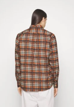 Foret Island Shirt- Overhemd - Brown Check -Heren Kleding Winkel c579305364c4473486918a1745cb6384