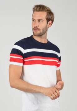 T-Shirt Print - WhiteNavy -Heren Kleding Winkel c693b43f31e64e4db4b72c0ec42367d4