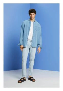 Edc By Esprit Slim Fit Jeans - Blue Light Washed -Heren Kleding Winkel c6dd0760165b4c77b426e57335173f9a