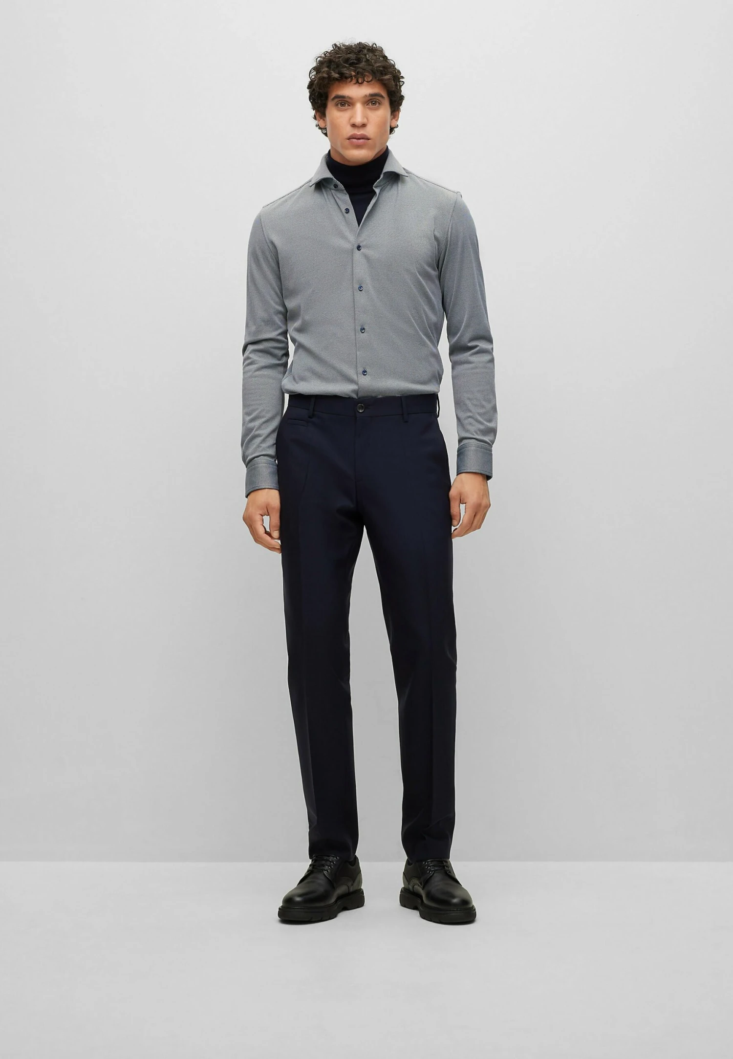 Boss P-Hank-Spread - Overhemd - Dark Blue Eleven 2 Boss P-Hank-Spread - Overhemd - Dark Blue Eleven - Afbeelding 2