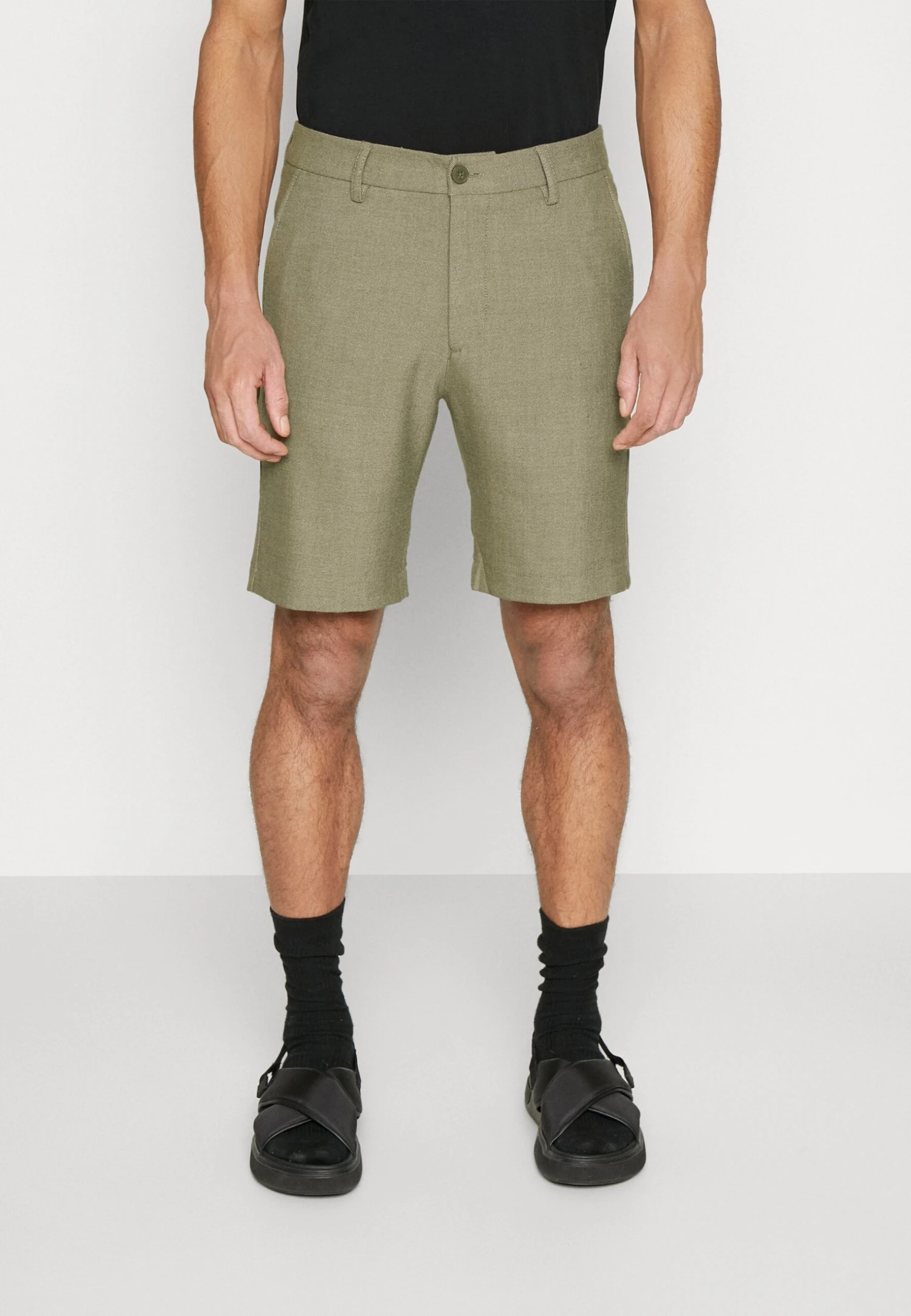 Les Deux Como Reg Tone Shorts - Shorts - Olive Night/Light Sand 1 Les Deux Como Reg Tone Shorts - Shorts - Olive Night/Light Sand