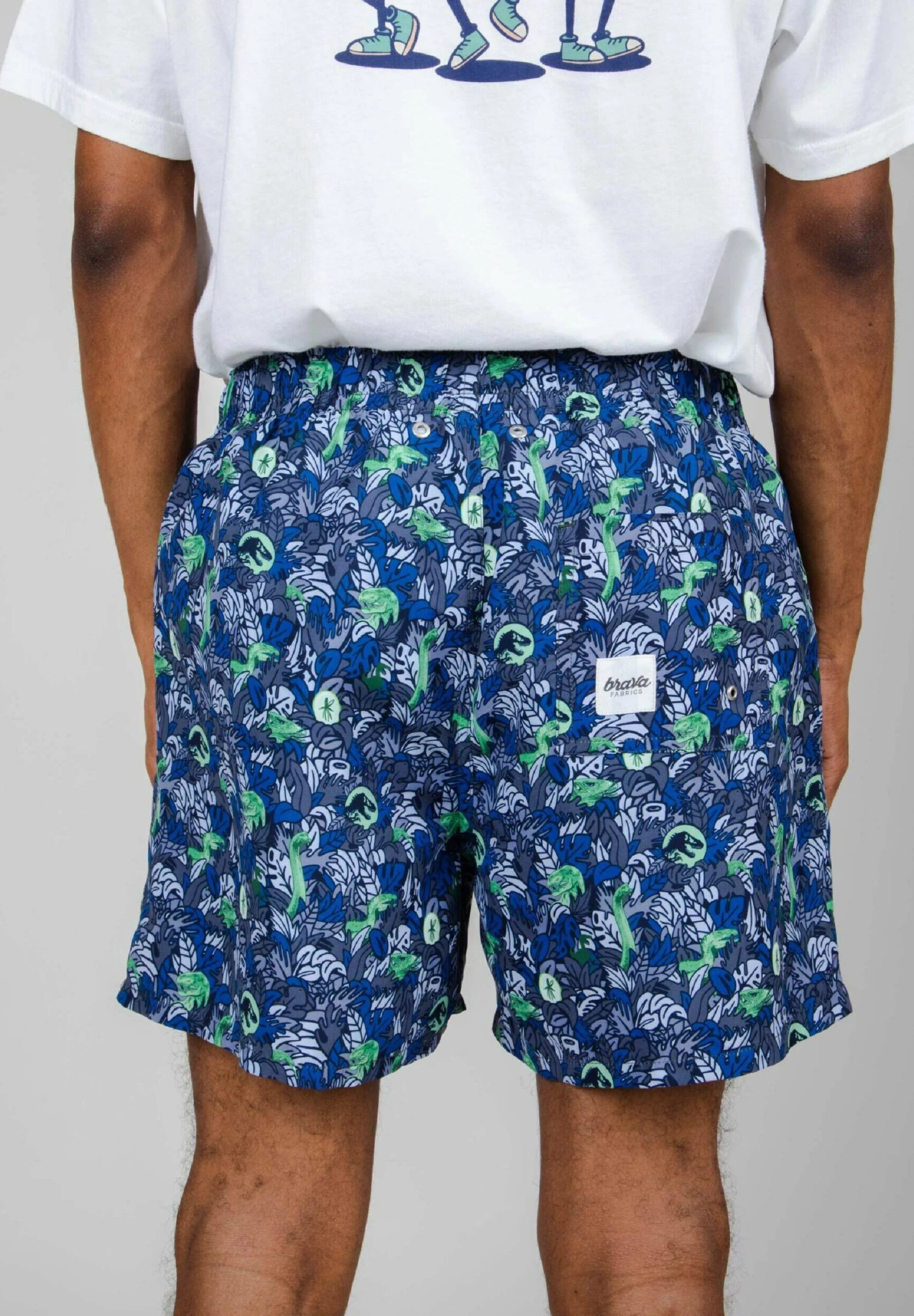 Brava Fabrics Jurassic Park Isla Nublar - Zwemshorts - Blue 3 Brava Fabrics Jurassic Park Isla Nublar - Zwemshorts - Blue - Afbeelding 3